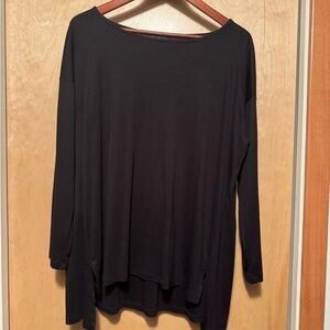 Eileen Fisher Bateau Neck Tunic Top